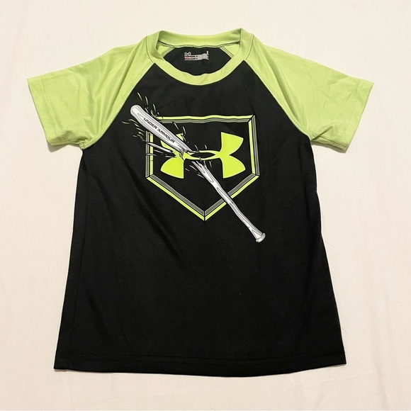 Under Armour Heat Gear Kids Baseball Tee Size 6 Tshirt - Picture 1 of 15